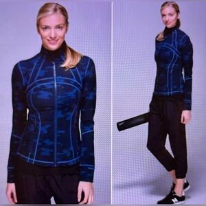 Lululemon Define Blue Camo Jacket